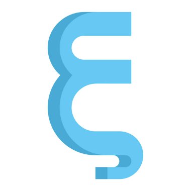 Xi simgesinin vektör illüstrasyonu