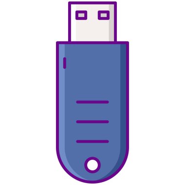 Flaş bellek simgesi. Basit resimleme