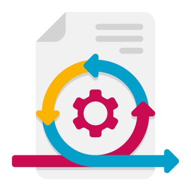 dişli simgesi. düz dizayn. vektör illüstrasyonu