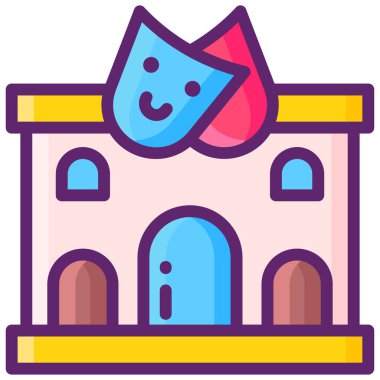 Beyaz arkaplanda Kültür Mekanı simgesi