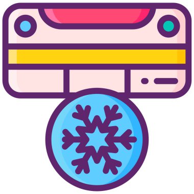 Doldurulmuş Klima simgesi - taslak biçimi