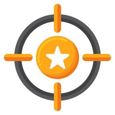 hedef simge vektör illüstrasyonu