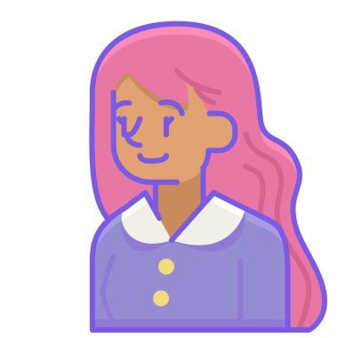 kadın avatar çizgi film karakteri