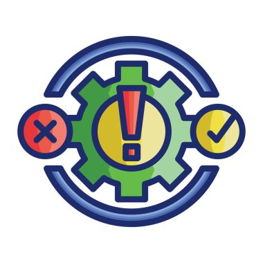 Sonuç simgesi vektör illüstrasyon tasarımı