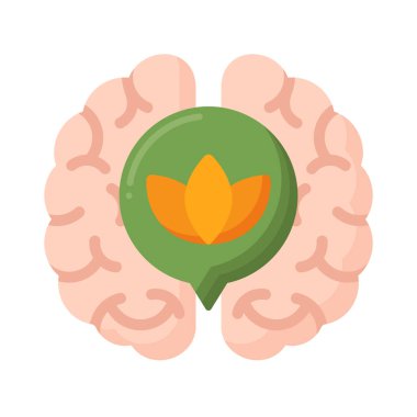 Beyaz arkaplanda biyogeribildirim simgesi 