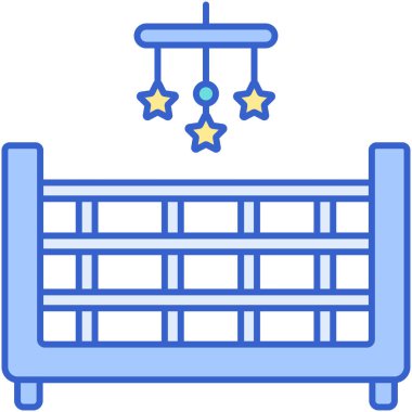 Beyaz arkaplanda bebek beşivi simgesi 