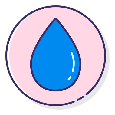 su damlası vektör simgesi