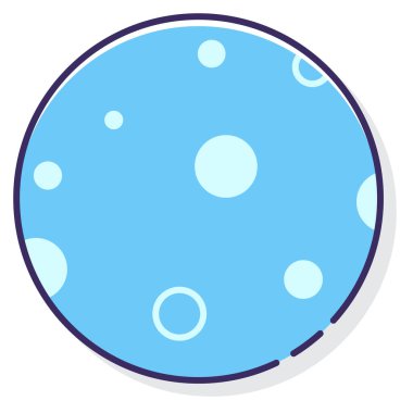 ay simgesi ana hatlar biçiminde