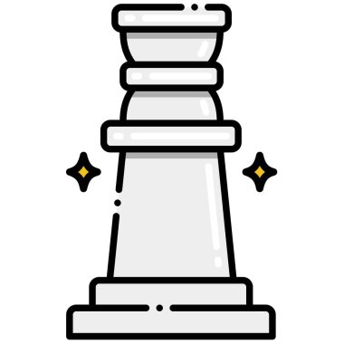 Sütun simgesi basit illüstrasyon