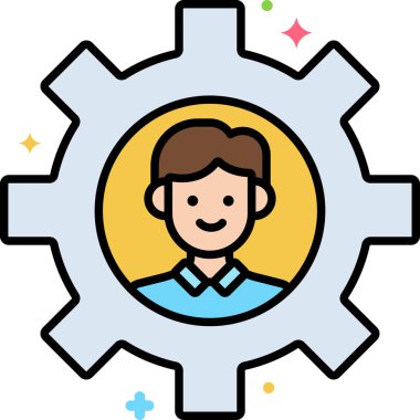 Bireyler için doldurulmuş - taslak biçimi simgesi