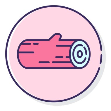 ahşap simgesi modern vektör illüstrasyonu