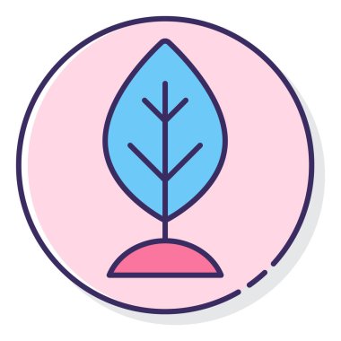 bitki simgesi vektör illüstrasyonu