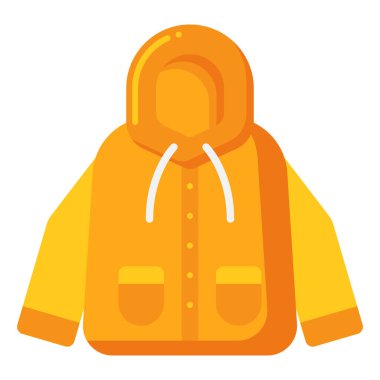 Yağmurluk simgesi. vektör illüstrasyonu