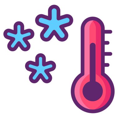 termometre simgesi vektör illüstrasyonu