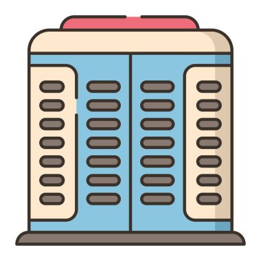 Beyaz arkaplanda izole edilmiş yoğunlaştırıcı simgesi