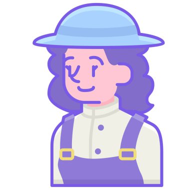 Avatar kategorisinde çiftçi kadın avatar simgesi