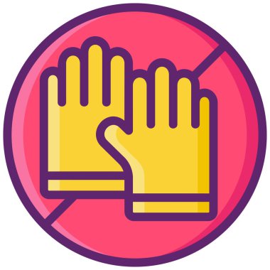 Lateks Alerji Vektör İllüstrasyonu