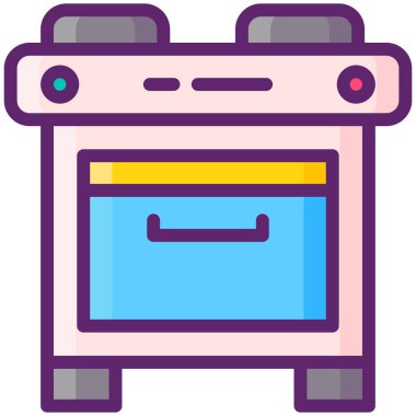 Soba simgesi basit illüstrasyon