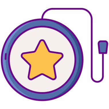 Yo-Yo vektör simgesi modern basit vektör illüstrasyonu