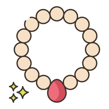 Bilezik simgesinin vektör illüstrasyonu