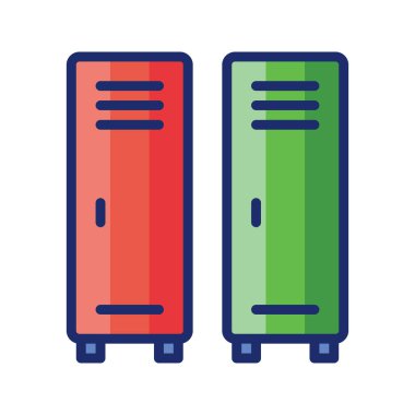 Kilitleyiciler Simge Vektörü İllüstrasyonu