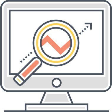 Doldurulmuş ana hatlar biçiminde analiz simgesi