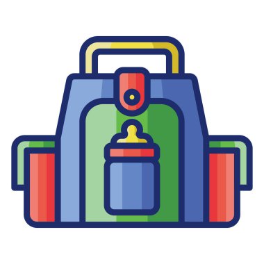 Sırt çantası simgesi basit örnek