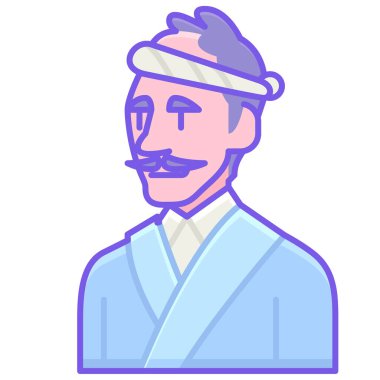 Genel hatlarıyla erkek şef simgesi