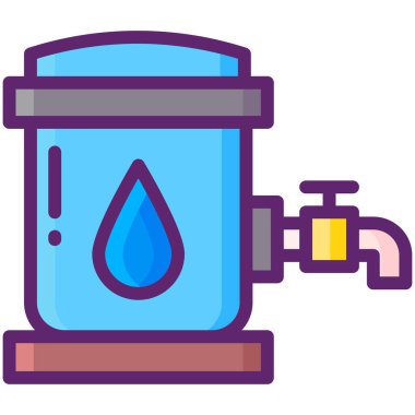 Su ikonu ikonu. özet vektör illüstrasyonu