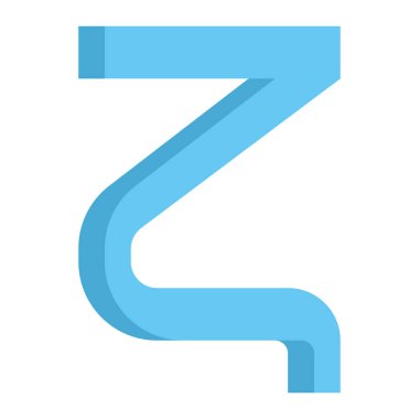 Zeta simge logo tasarım şablonu