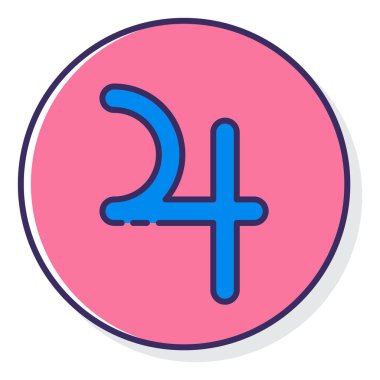 jupiter simgesi modern basit vektör illüstrasyonu