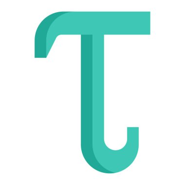 Tau işaret vektör illüstrasyonu