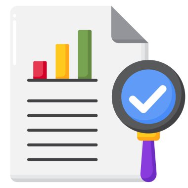 Simge denetleniyor. izometrik illüstrasyon