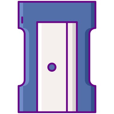 kalemtıraş simge vektör çizim