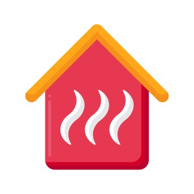 Beyaz arkaplanda sauna simgesi