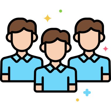 Takım simgesi vektör illüstrasyonu