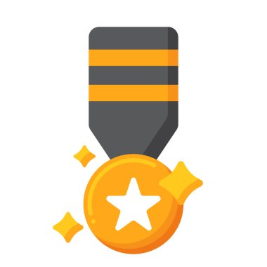 Madalya simgesi, düz tasarım biçimi