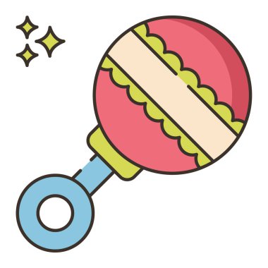 Çıngırak simgesi vektör çizimi tasarımı