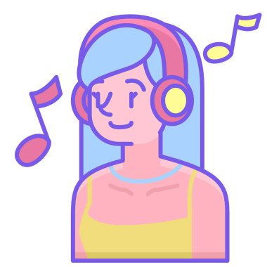 müzik kadın simgesi, özet biçimi