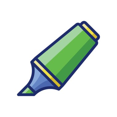 Vurgulama simgesi vektör illüstrasyonu