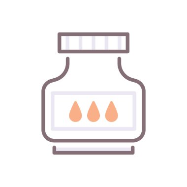 mürekkep simgesi vektör çizim