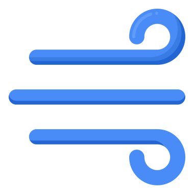 Rüzgar simgesinin vektör illüstrasyonu