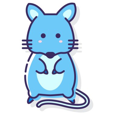 Beyaz arkaplanda fare simgesi