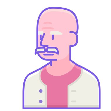 dedesi simgesi beyaz arka plan üzerinde