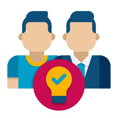 Beyaz arkaplanda Müşteri İşbirliği simgesi