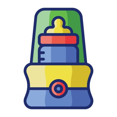 Şişe Isıtıcısı simgesinin vektör illüstrasyonu