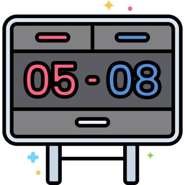 Puan tablosu simgesi basit illüstrasyon