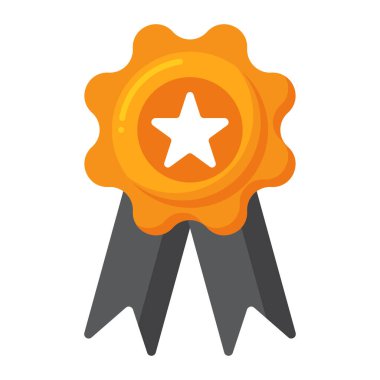 rozet simge. vektör çizim