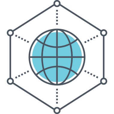 Ağ simgesi basit örnek