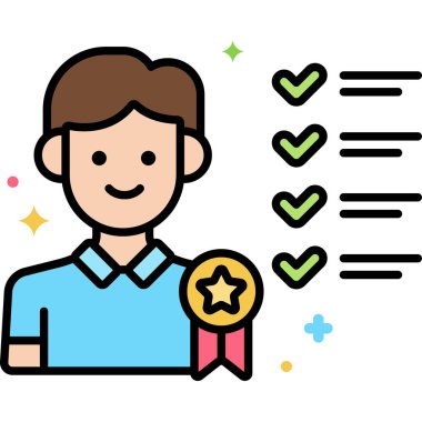 Gerekli simge tasarımı, vektör illüstrasyonu